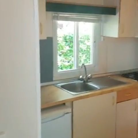 Stacaravan 5 personen - Stacaravan Mésange 27m² , Overdekt terras