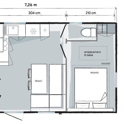 Mobilhome 6 personas - O'PHEA 724