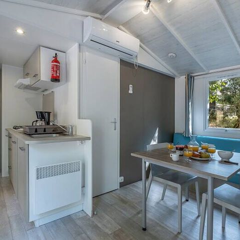 Mobilhome 6 personnes - Comfort | 3 Chambres | 6 Couchages | Terrasse Lounge| 1 Salle de bain | Climatisation