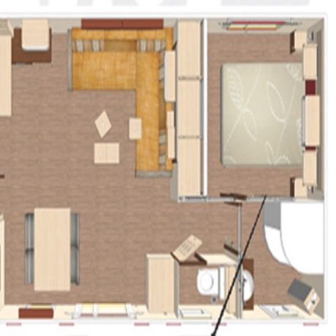 MOBILHEIM 4 Personen - MH Standard Grand Confort 36m² - 2 Schlafzimmer