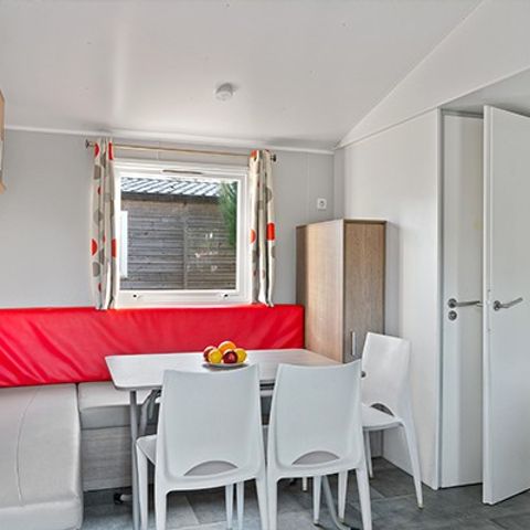 Mobilheim 6 Personen - Classic | 3 Schlafz. | 6 Pers. | Nicht überdachte Hochterrasse