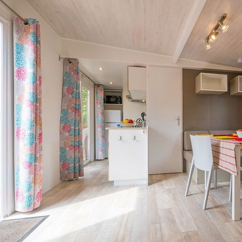 Mobilheim 6 Personen - Premium | 3 Zi. | 6 Pers. | Erhöhte Terrasse