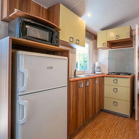 Mobilheim 4 Personen - Classic | 2 Schlafz. | 4 Pers. | Erhöhte Terrasse