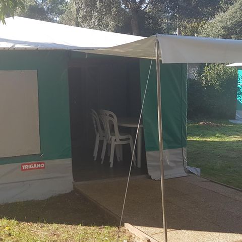 Bungalowzelt 4 personen - 20 m2 ohne Sanitäranlagen