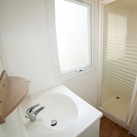 MOBILHOME 6 personnes - ECO Mobil home 3ch. MAGDALENA (+ de 10 ans) 29m² + Terrasse semi-couverte 6 pers
