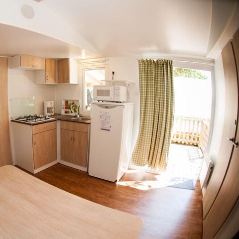 MOBILE HOME 6 people - ECO Mobile home 3bed. MAGDALENA (over 10 years old) 29m² + Semi-covered terrace 6 pers.