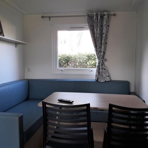 Mobilheim 6 Personen - CONFORT Mobilheim 2 Schlafz. CATLEYA (2017) 27m² + Halbüberdachte Terrasse 4/6 Pers.