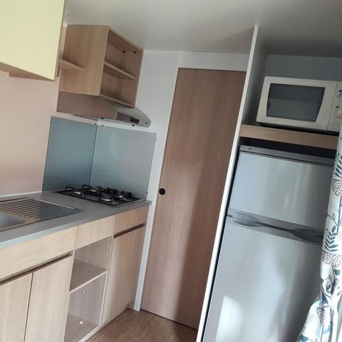 Mobilheim 6 Personen - CONFORT Mobilheim 2 Schlafz. CATLEYA (2017) 27m² + Halbüberdachte Terrasse 4/6 Pers.