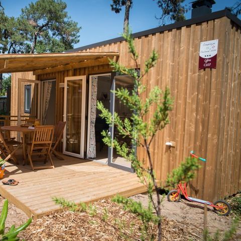 BUNGALOW 8 personnes - CONFORT Mobil home 3ch. EMBRUNS (2017) 30m² + Terrasse semi couverte 6/8 pers