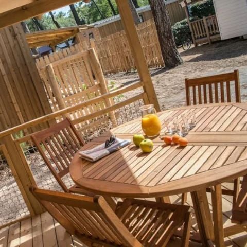 Mobilhome 3 personnes - CONFORT Mobil home 1ch. VANILLA (2016) 22m² + Terrasse semi-couverte 2/3 pers