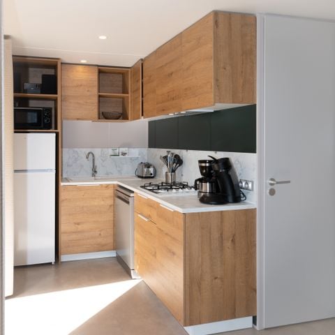 MOBILE HOME 4 people - PREMIUM Mobile home 2bed. GALET (2023) 31m² + Semi-covered terrace 4 pers.