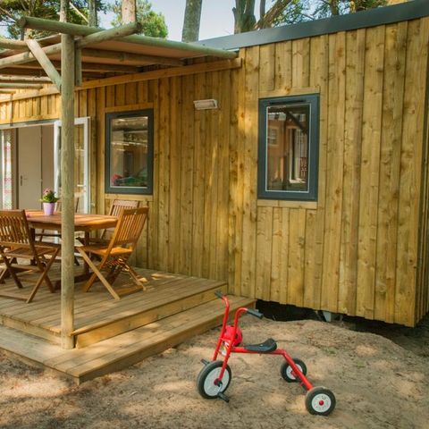 BUNGALOW 8 personnes - CONFORT Mobil home 3ch. ECUMES (2016) 31m² + Terrasse semi couverte 6/8 pers