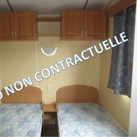 BUNGALOW 4 personnes - ECO Mobil home 2 ch. CELENIA (+ de 10 ans) 25m² + Terrasse semi-couverte 4 pers