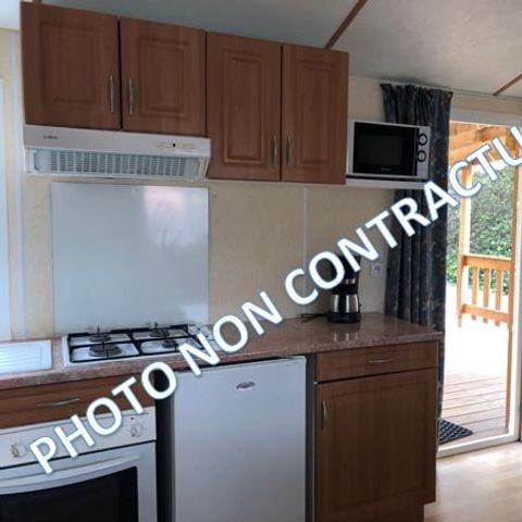 MOBILHOME 4 personas - ECO Mobil home 2 habitaciones CELENIA (más de 10 años) 25m² + Terraza semicubierta 4 pers.