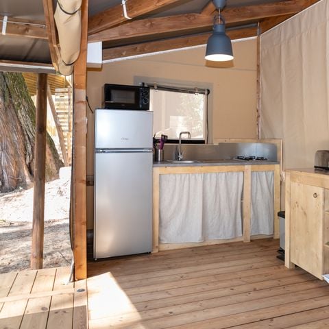 TENT 5 people - Tent 2ch. GIROFLEE (2023) 32 m² + Semi-covered terrace 4/5 people