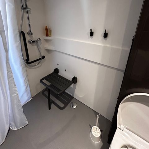 Mobilheim 4 Personen - CONFORT Mobilheim PMR 2 Schlafz. CATLEYA 35m² + Halbüberdachte Terrasse