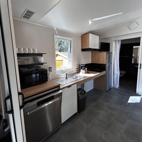 MOBILHOME 4 personnes - CONFORT Mobil home PMR 2ch. CATLEYA 35m² + Terrasse semi couverte