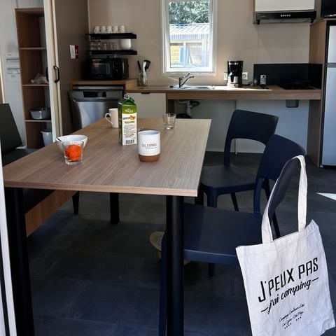 Stacaravan 4 personen - CONFORT Stacaravan PMR 2ch. CATLEYA 35m² + Half overdekt terras