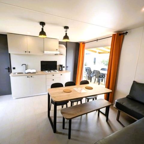 MOBILE HOME 6 people - 3-bedroom air-conditioned mobile home Agora