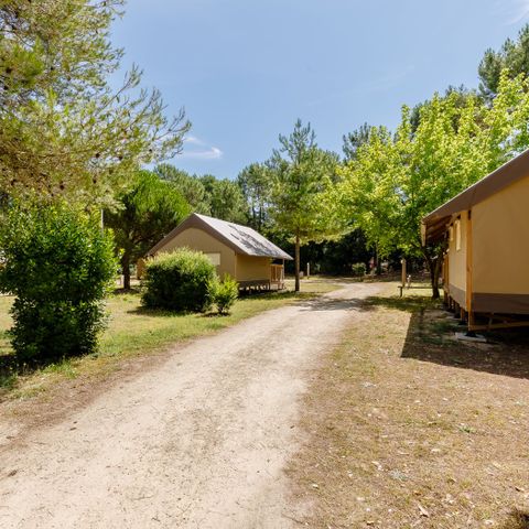 Canvas and wooden tent 4 persons - Tente Lodge Confort (2 bedrooms - No sanitary facilities) 4 pers.