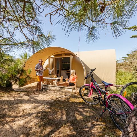 Accommodatie 4 personen - Coco sweet- Kon Tiki - 2 kamers - 16m² 4 pers