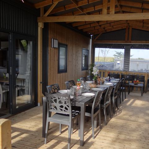 Mobilheim 12 Personen - Tropical Lodge Family - 6 Schlafräume/12 pers - TRIBU XXL 12 pers