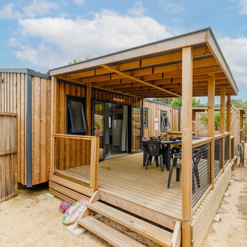 Stacaravan 6 personen - Stacaravan Prémium SPA CLIM LV 3 kamers 33m² 6 pers