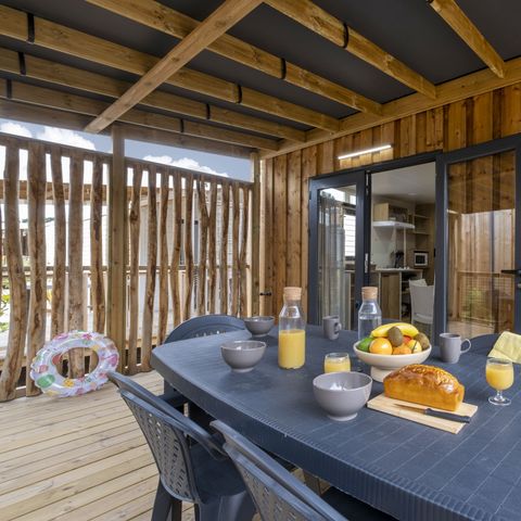 MOBILHOME 4 personnes - Mobil-home Cabane Prémium CLIM 2chambres 25m² 2/4 pers