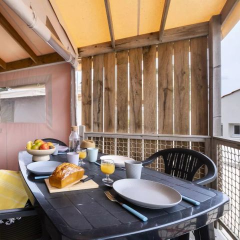 TENTE TOILE ET BOIS 5 personnes - Tente Lodge Sahari 3 Pièces 5 Personnes Sans Sanitaire