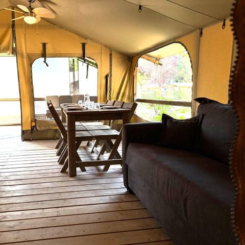 TENTE TOILE ET BOIS 6 personnes - Kabane Lodge 46 m²