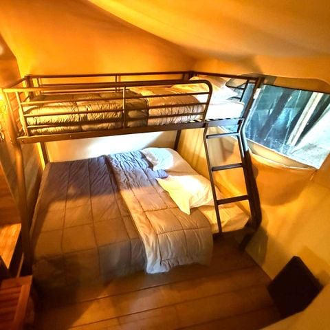 TENTE TOILE ET BOIS 6 personnes - Kabane Lodge 46 m²