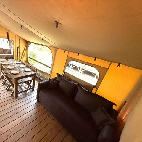 TENTE TOILE ET BOIS 6 personnes - Kabane Lodge 46 m²