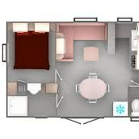 Mobile home 6 persons - 3-bedroom VIP Jungle