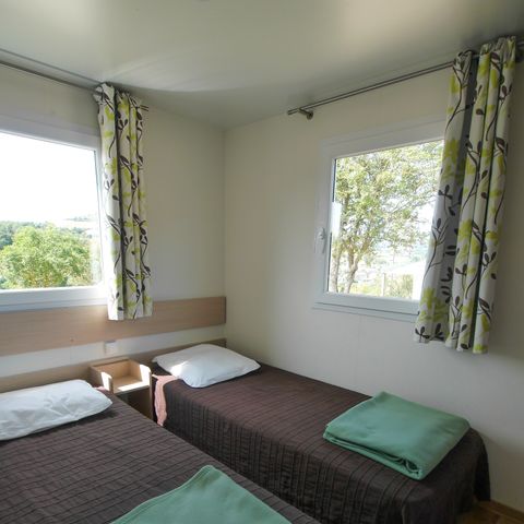 Chalet 6 personen - 2 slaapkamers 35m², 2 badkamers