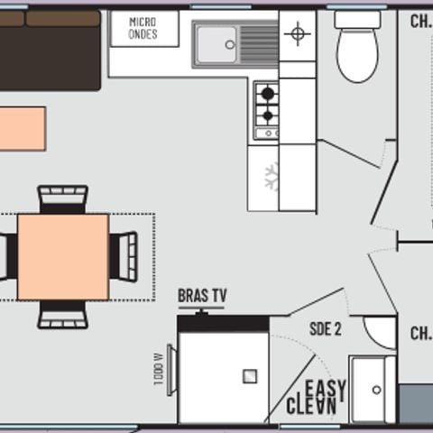 Mobile home 10 persons - 4 bedrooms