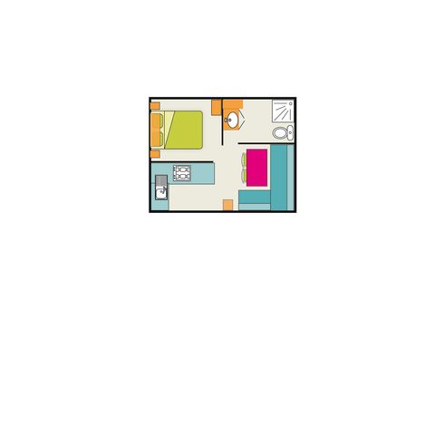 BUNGALOW 2 personnes - EDEN Compact 2 pers
