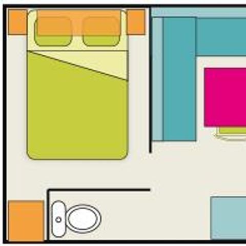 BUNGALOW 5 personnes - Oasis Eco 2 chambres 26m²