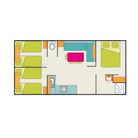 BUNGALOW 6 personnes - Eldorado Confort 3 chambres 30m²
