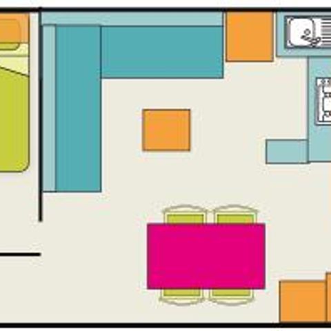 CASA MOBILE 5 persone - Casa mobile 2 camere da letto Olympe Eco 28m² - Polinesia Francese