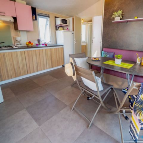 Stacaravan 5 personen - Large Cottage Comfort - Geïntegreerd terras