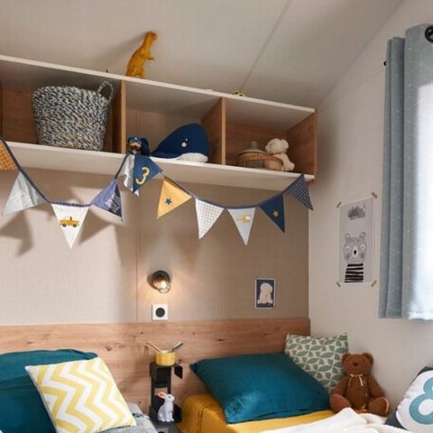 Stacaravan 6 personen - Cottage Confort - Half overdekt terras