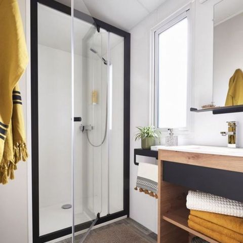 Stacaravan 6 personen - Cottage Confort - Half overdekt terras