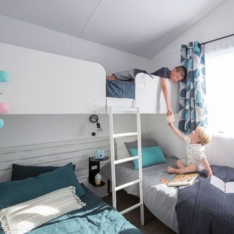 Stacaravan 5 personen - Groot Cottage Comfort Overdekt Terras