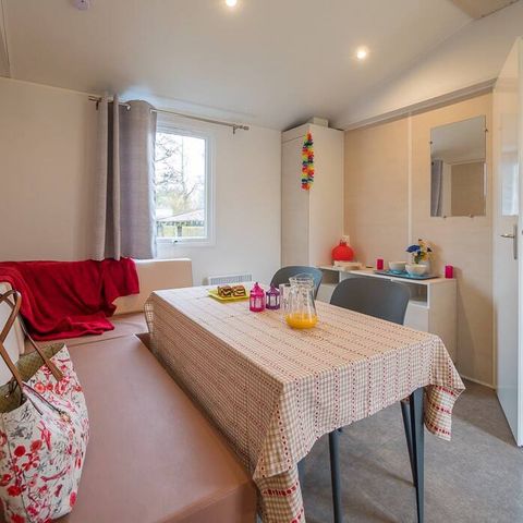 Mobilheim 4 Personen - Comfort | 2 Schlafz. | 4 Pers. | Erhöhte Terrasse