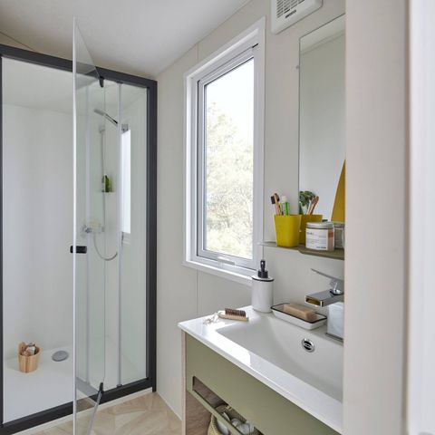 Mobilheim 5 Personen - Mobilheim | Classic | 2 Schlafz. | 5 Pers. | Nicht überdachte Hochterrasse