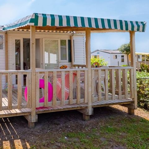 Mobilheim 6 Personen - Classic | 3 Schlafz. | 6 Pers. | Erhöhte Terrasse