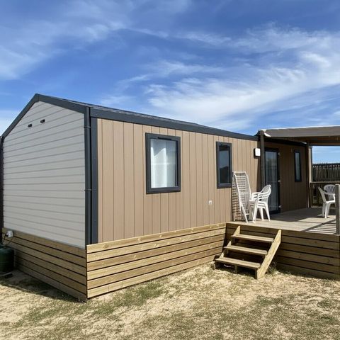 Mobilheim 4 personen - Comfort | 2 Schlafz. | 4 Pers. | Erhöhte Terrasse