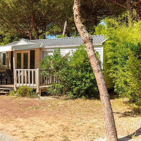 Mobilheim 5 Personen - Mobilheim | Classic XL | 2 Schlafz. | 5 Pers. | Nicht überdachte Hochterrasse