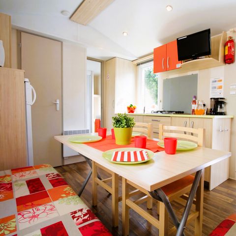 Mobilheim 6 Personen - 2 Schlafzimmer - TV