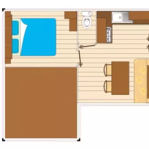 CASA MOBILE 6 persone - 3 camere per 6 persone + TV